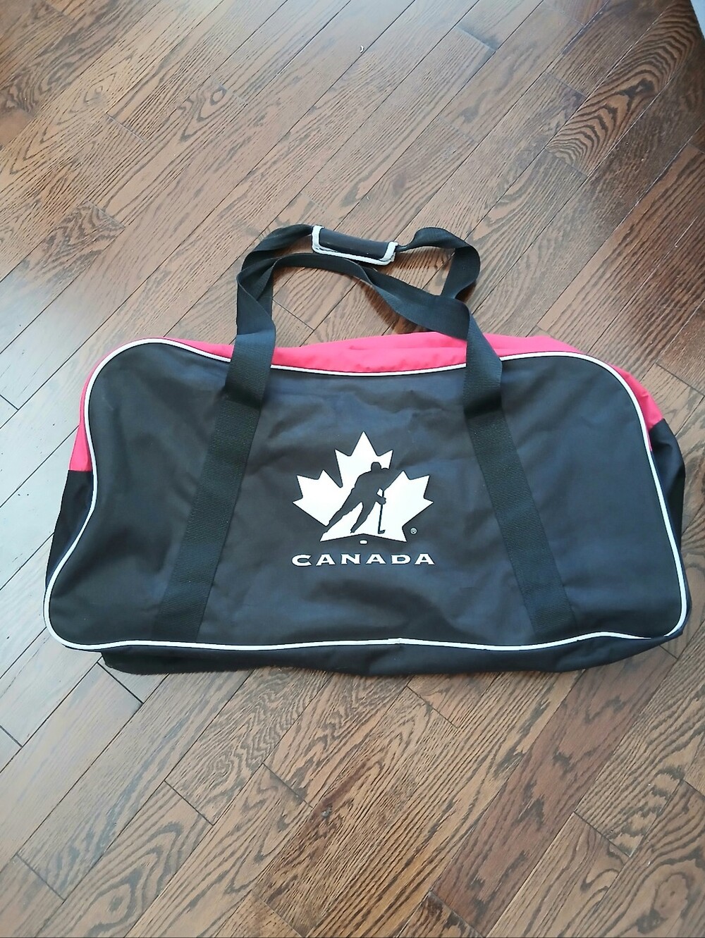 Hockey Canada Large Equipment Duffel Bag – Black & Red